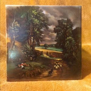 Farmland 17th Century Scene 6”x6” Decorative Tile
